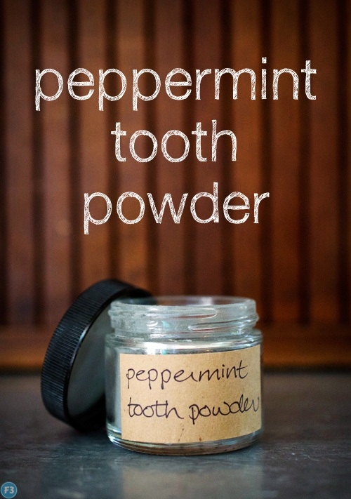 Homemade tooth powder