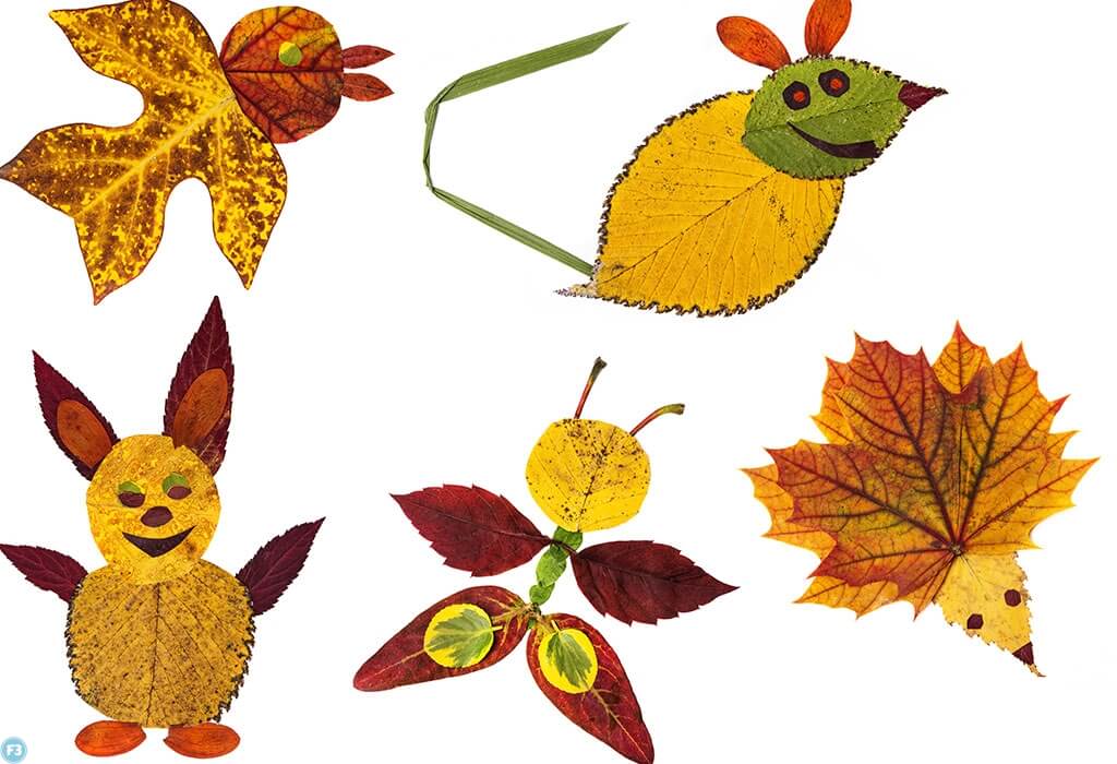 Leaf art for kids